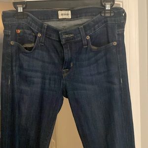 Hudson medium to dark wash jeans